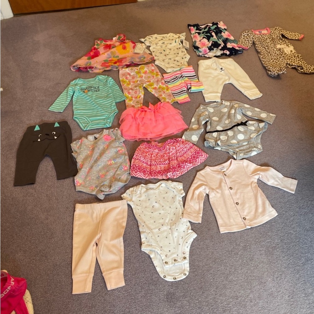 Mixed Baby Girl Clothing Lot 3 Months